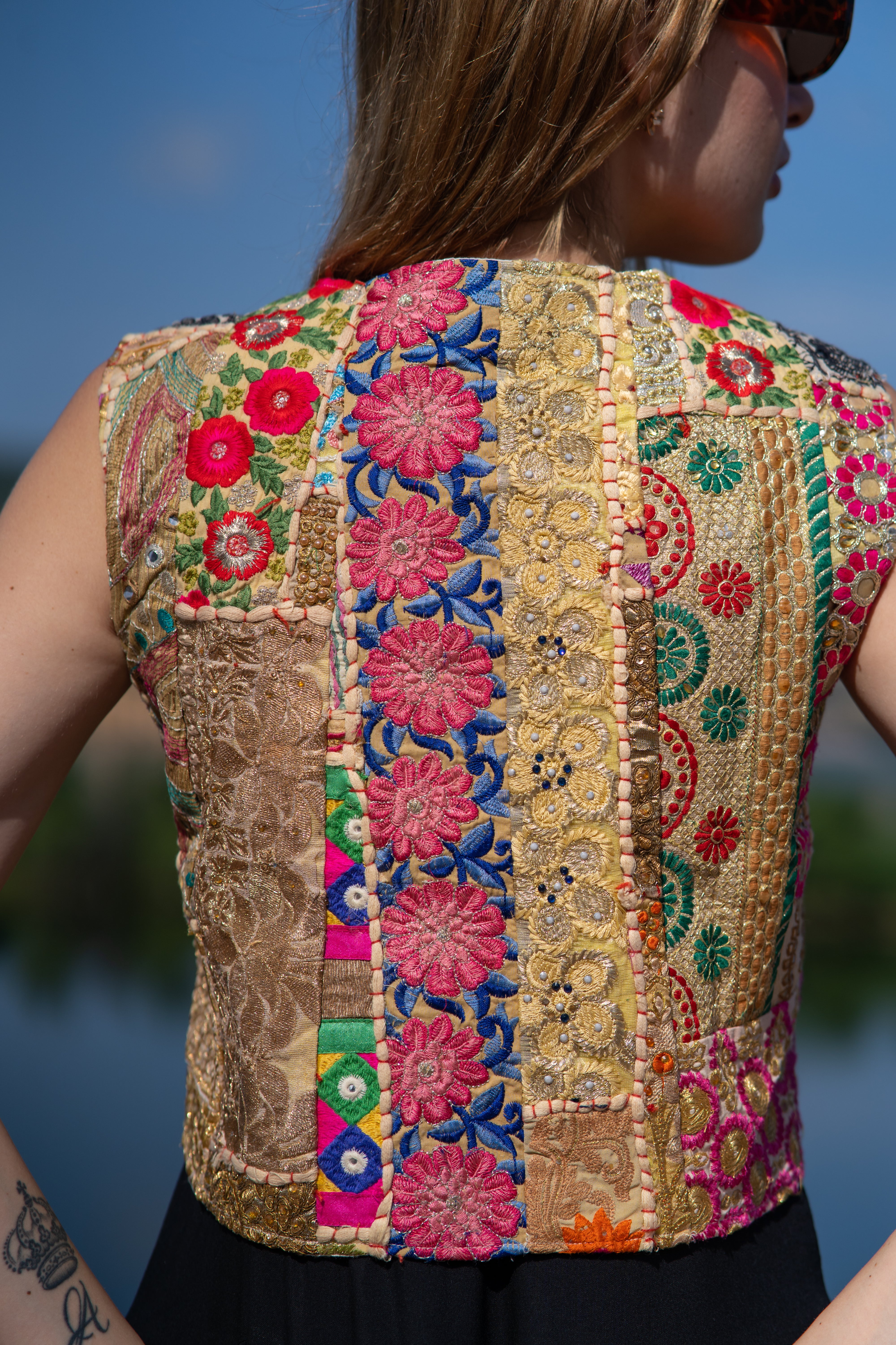 Bohemian handcrafted Assorted patchwork Vest