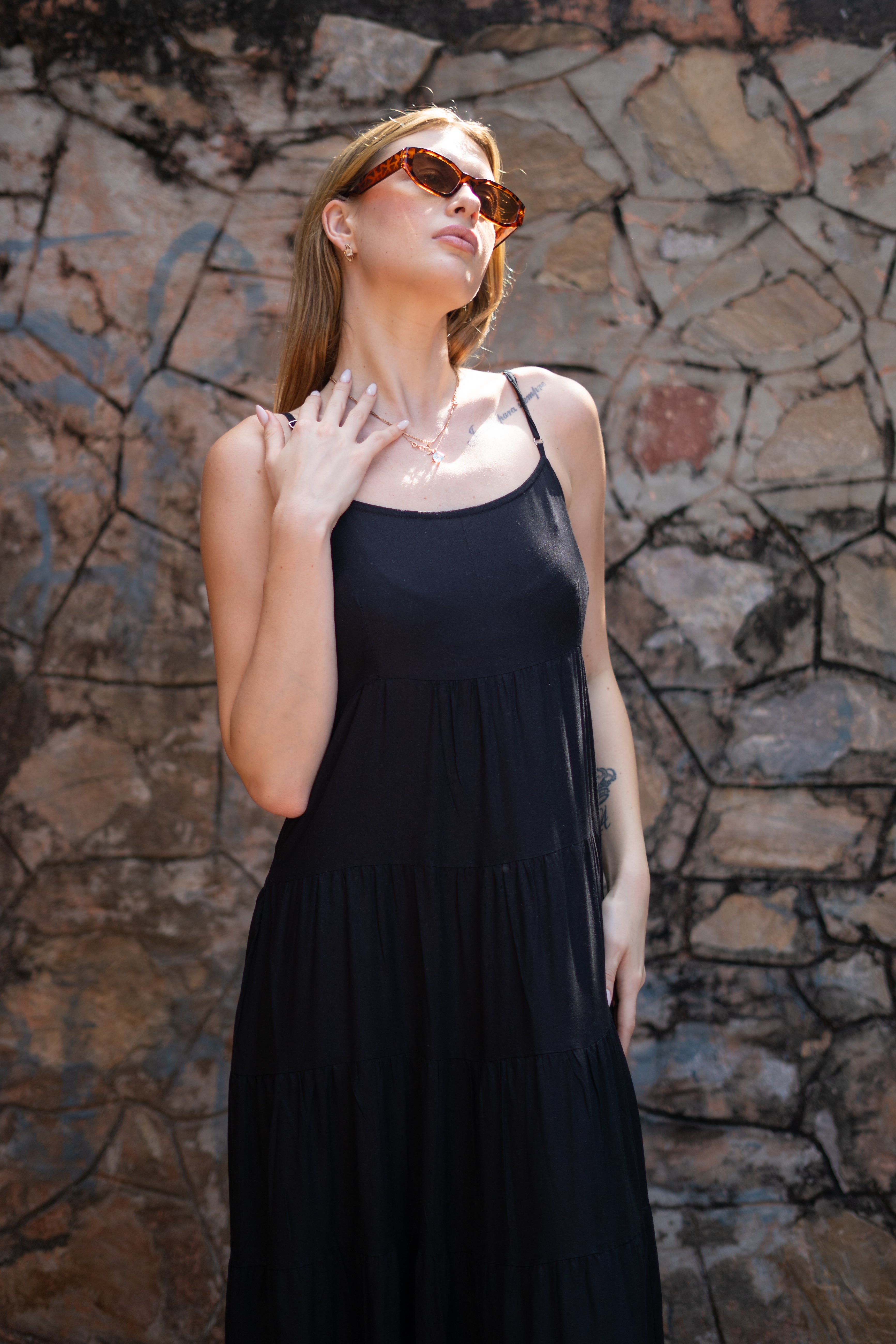 Stylish Black Long Dress