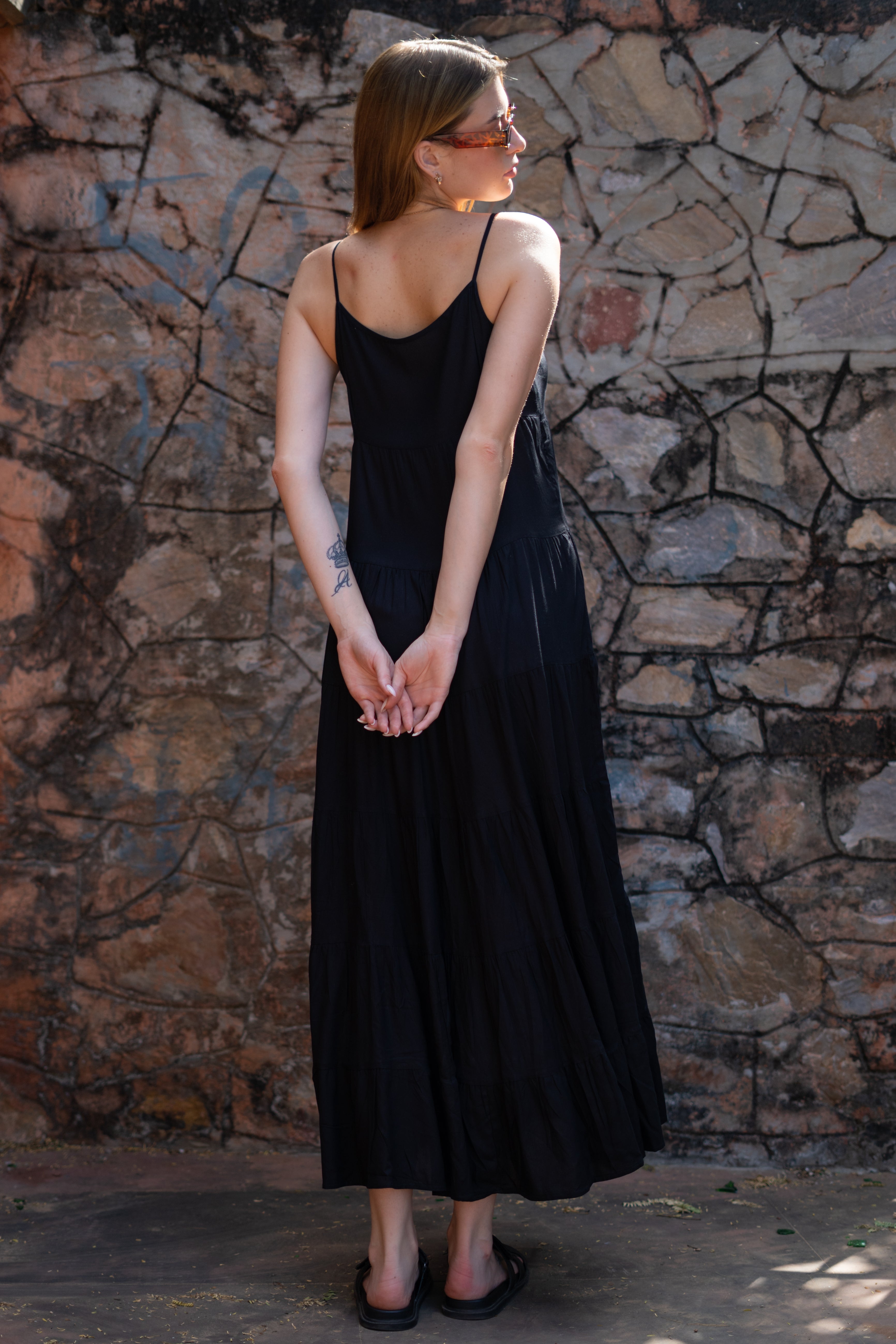 Stylish Black Long Dress