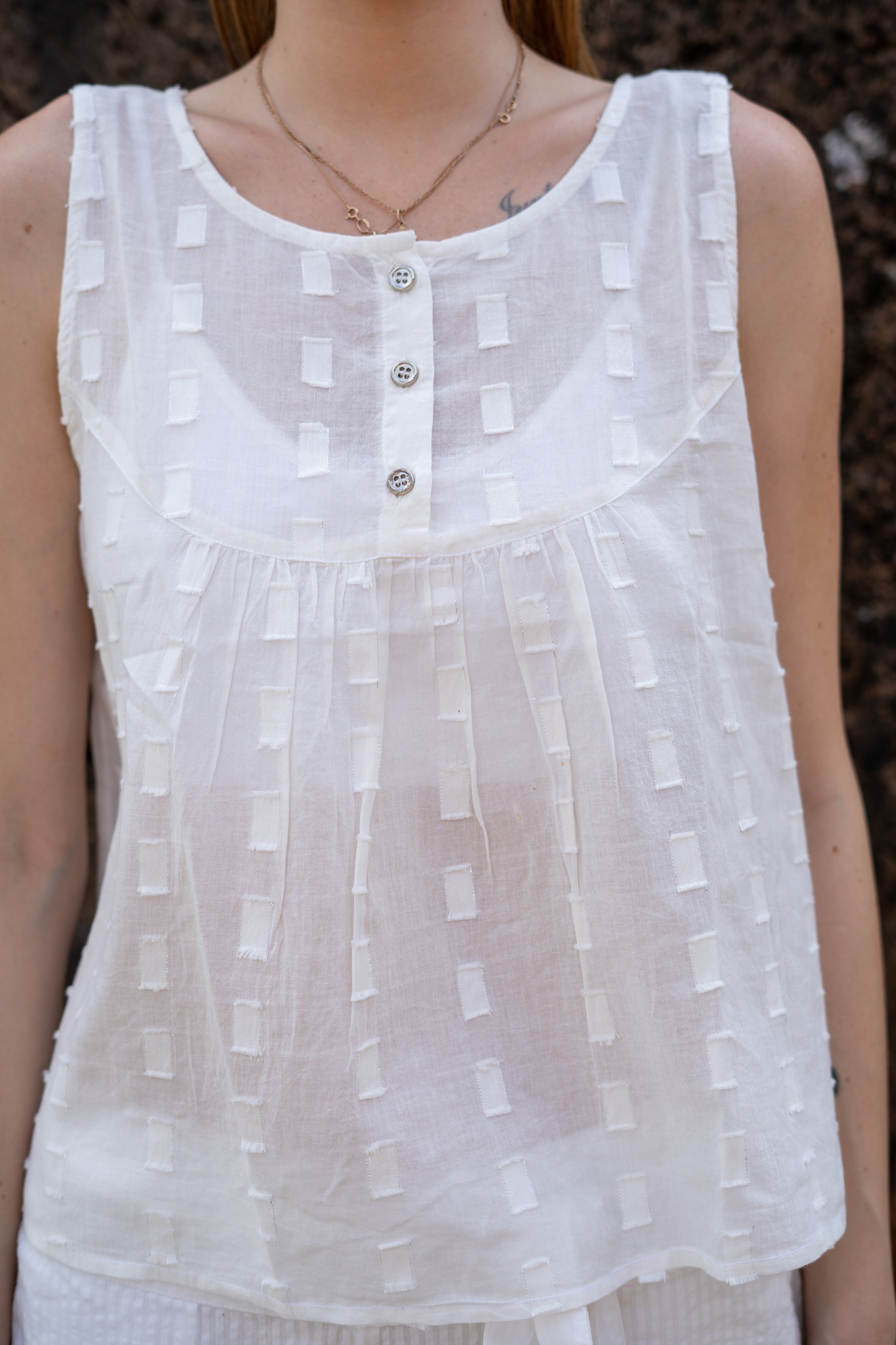 Stylish white embroidered Top