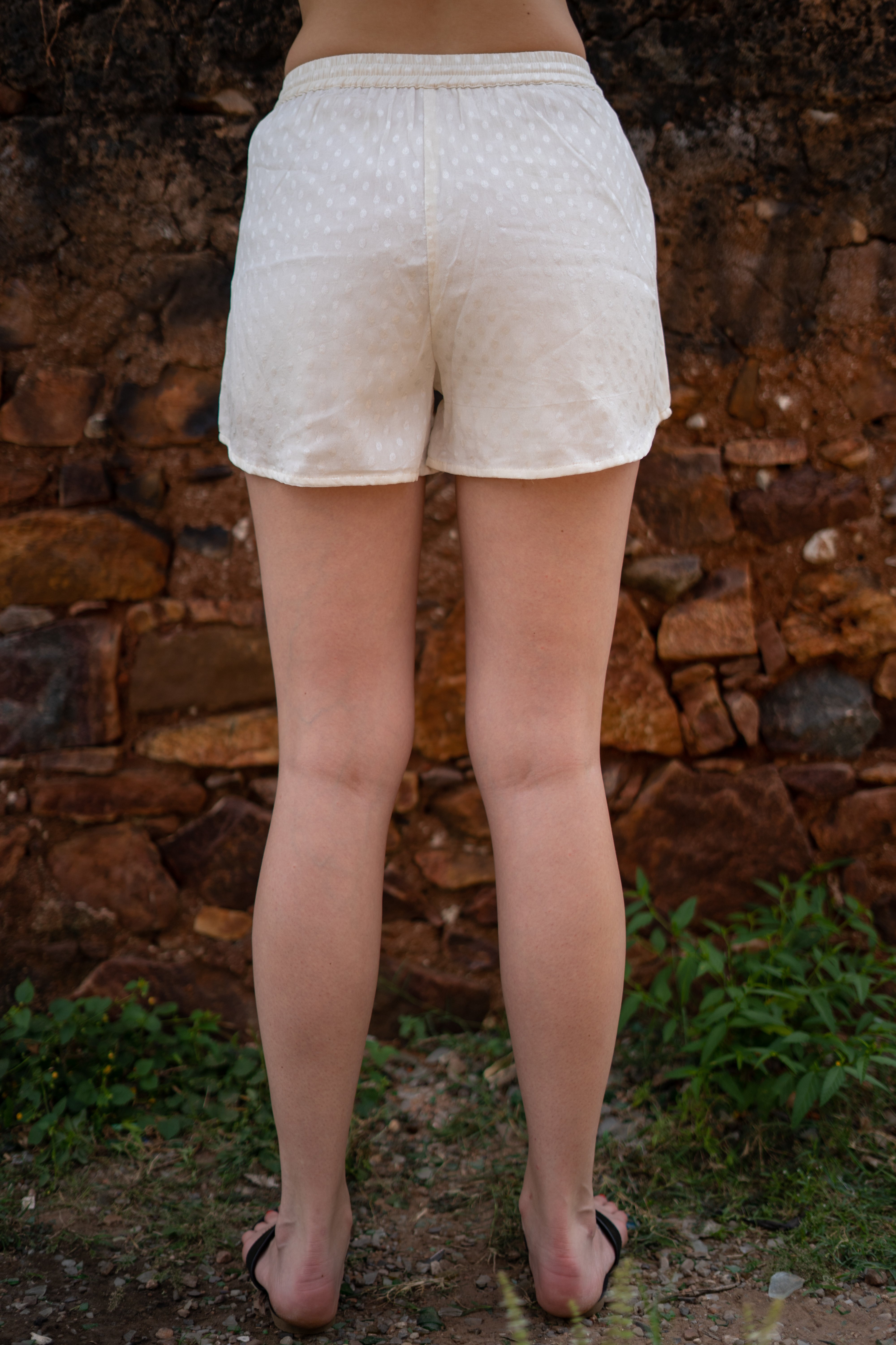 Light Beige Drawstring Shorts – Minimal & Breezy Comfort