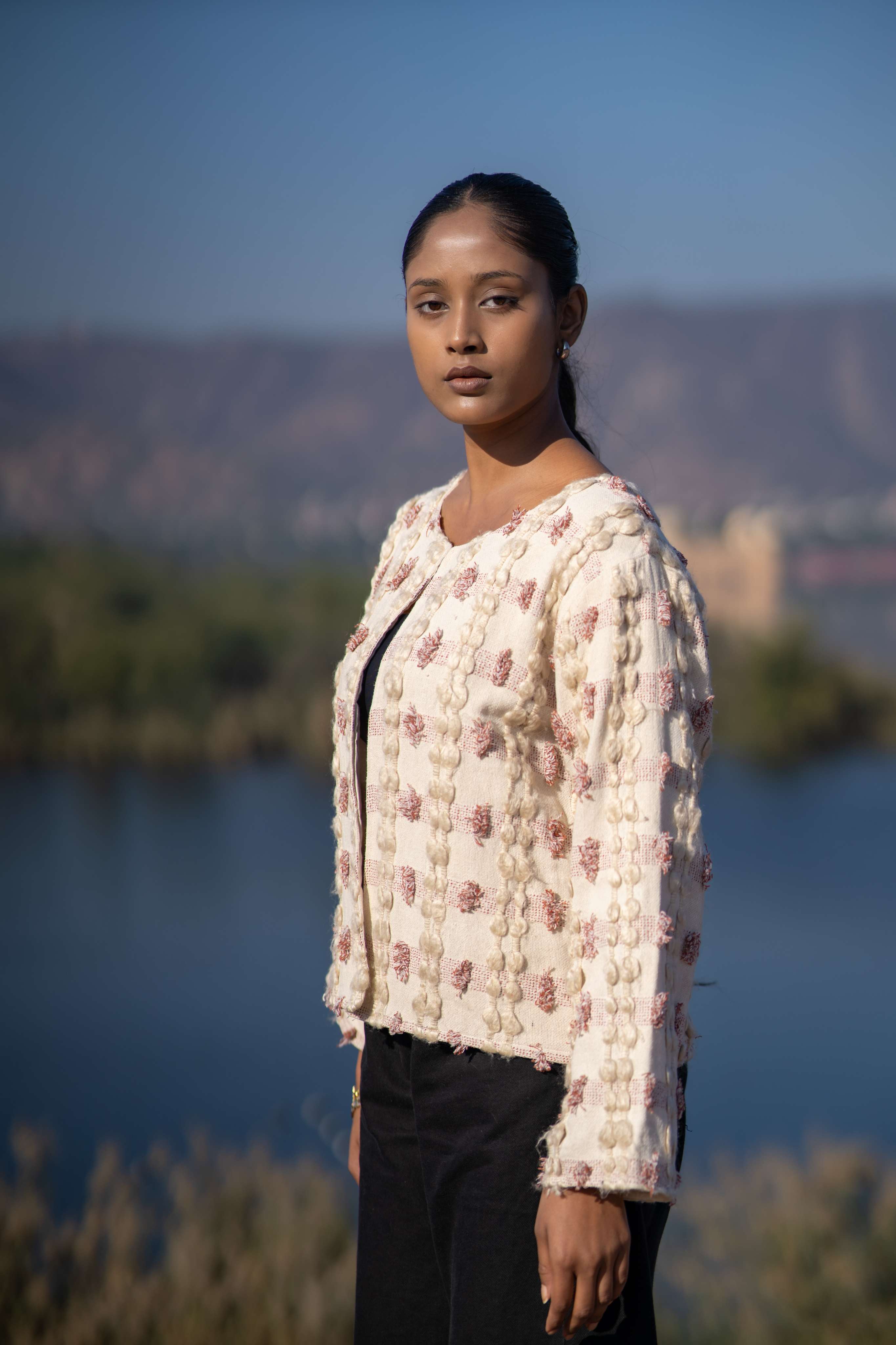 Elegant Flower Embroidery Jacket