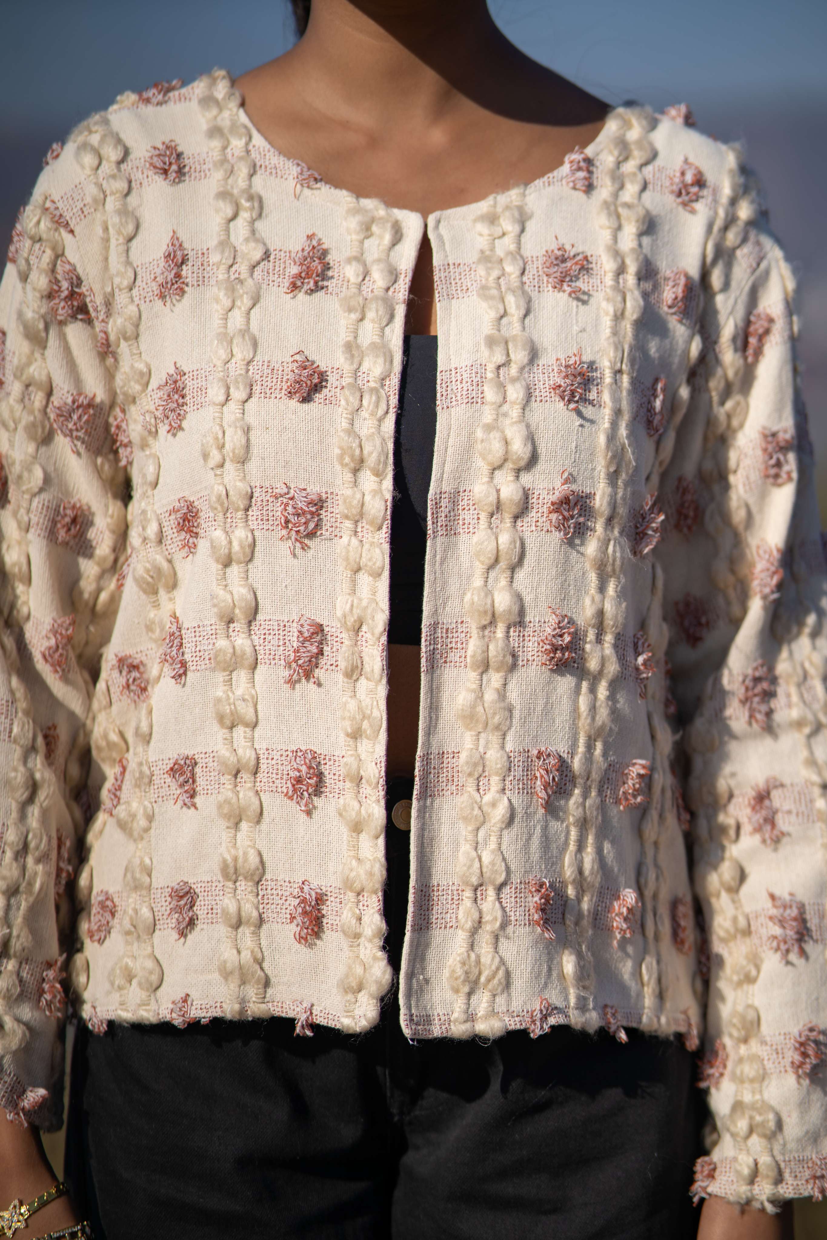 Elegant Flower Embroidery Jacket