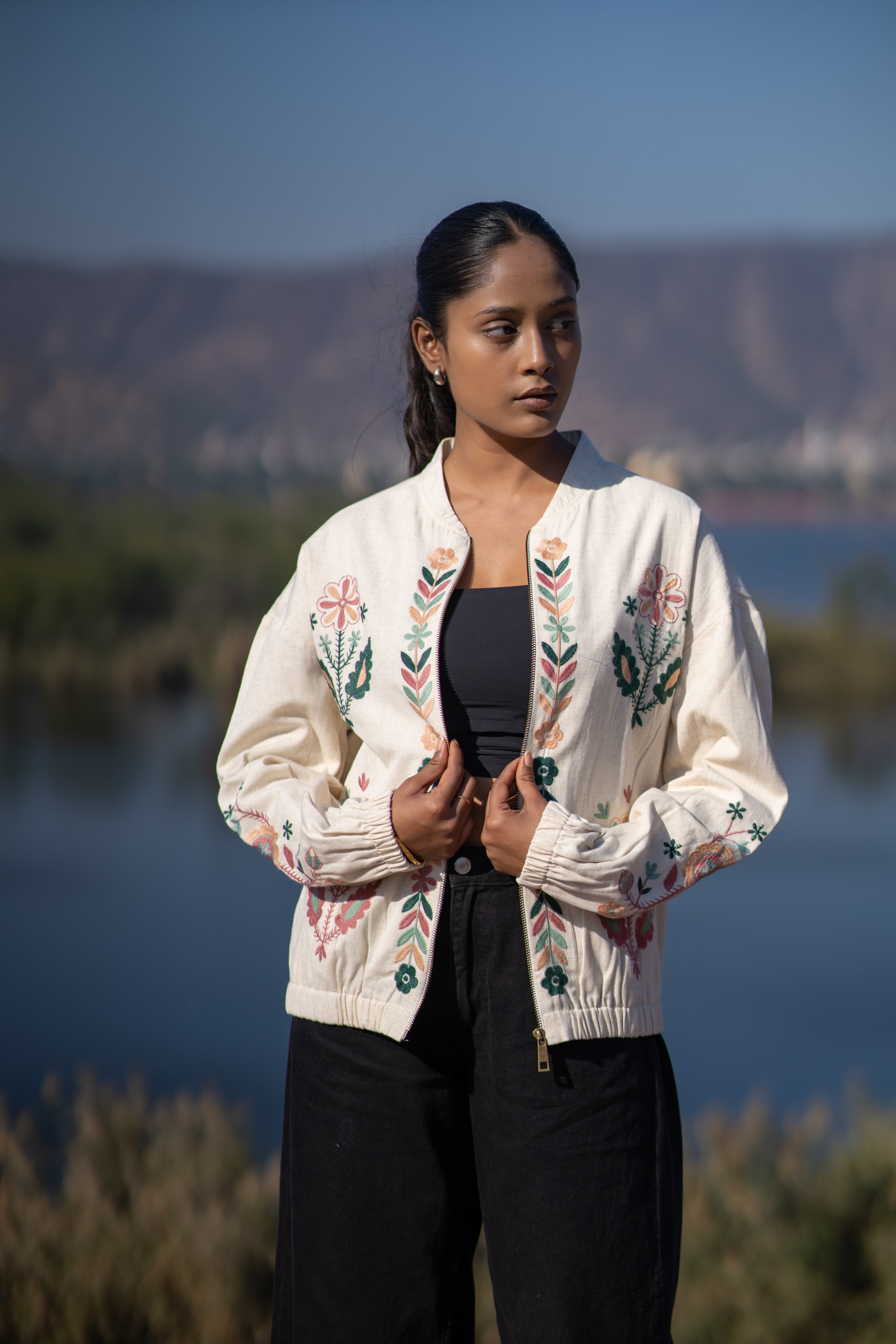 Boho Floral Handloom Jacket