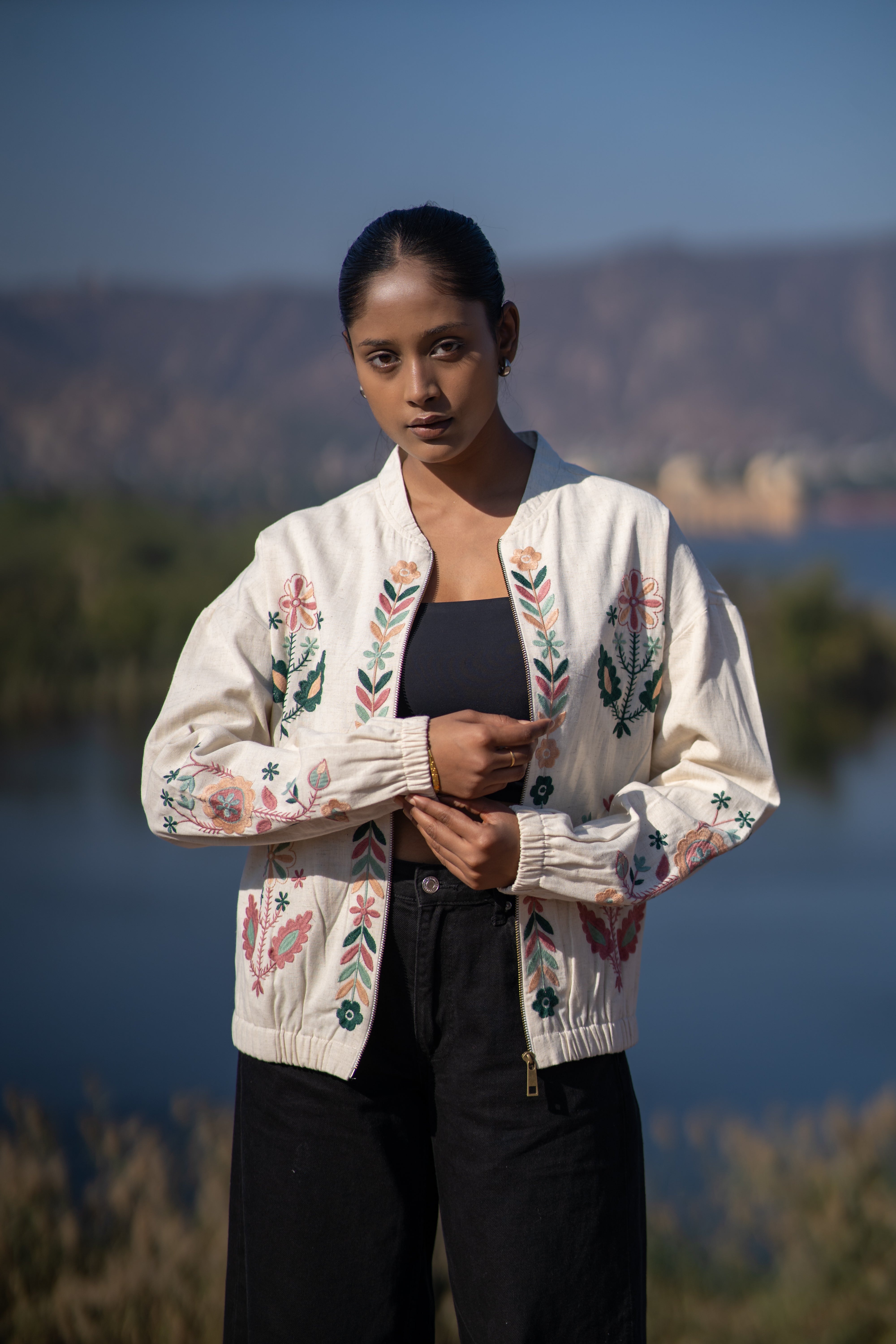 Boho Floral Handloom Jacket